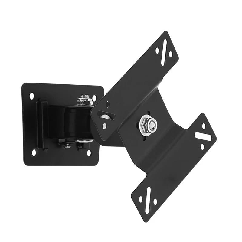 Supporto universale per montaggio a parete per schermo LCD LED da 14-27 pollici, monitor regolabile in altezza, parete retrattile per VESA TV-F03-New