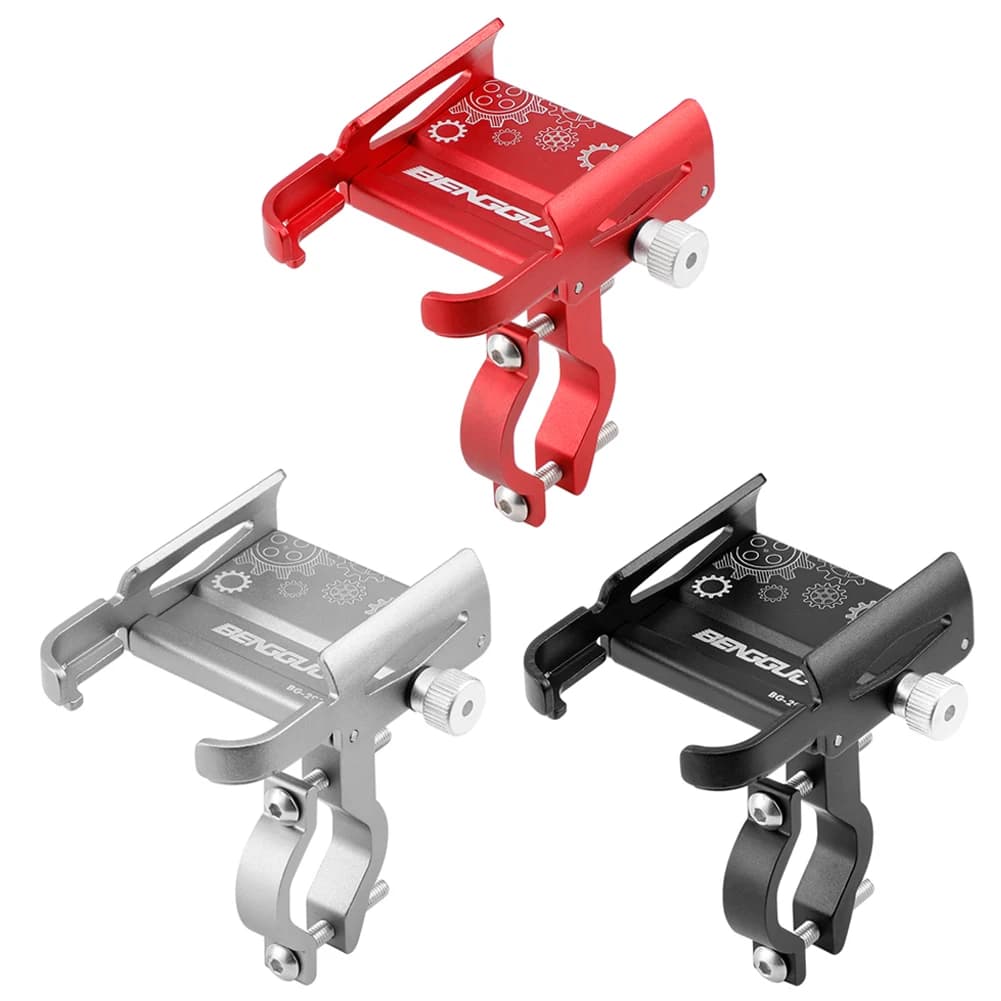 360 ° rotation bicycle telephone support in aluminum alloy MTB bike phone GPS bracket Scooter support for bike handlebar support for mobile phone