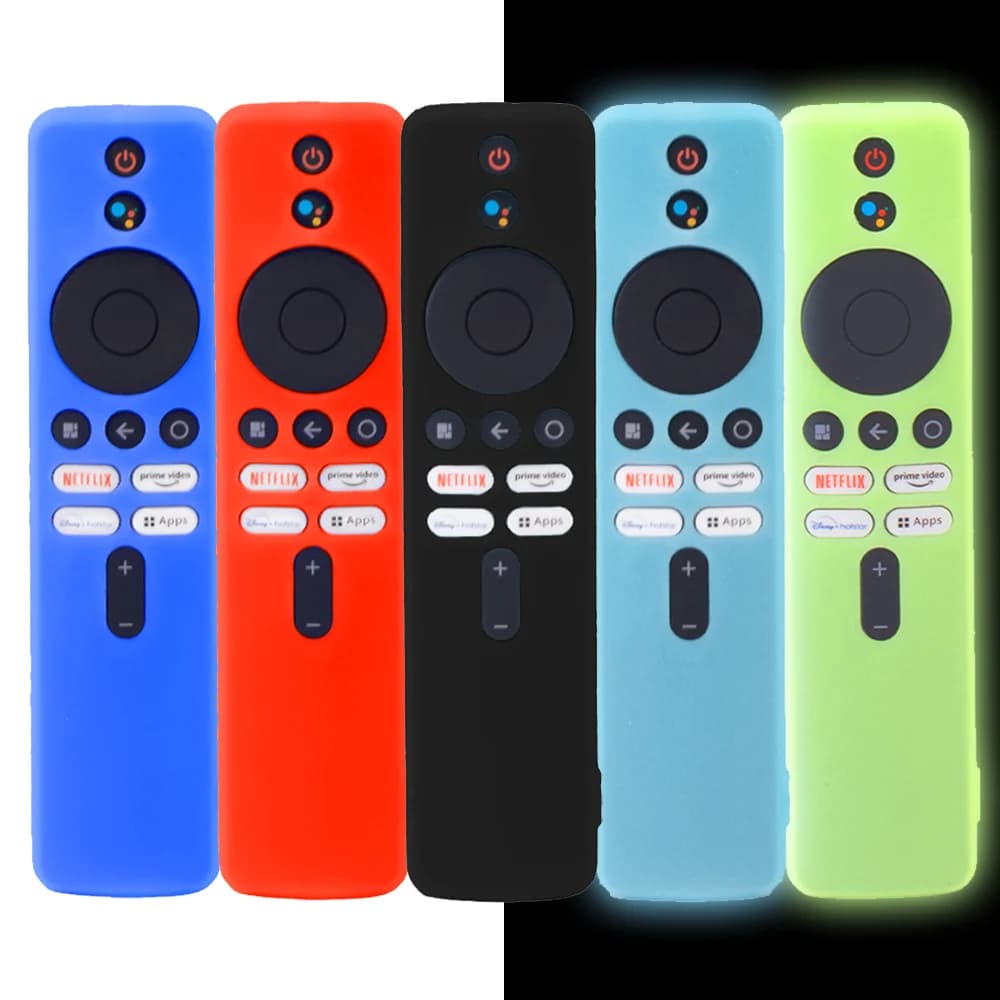 1 custodia luminosa in silicone per telecomando per Xiaomi TV Box S (2a generazione) Cover protettiva in silicone per telecomando