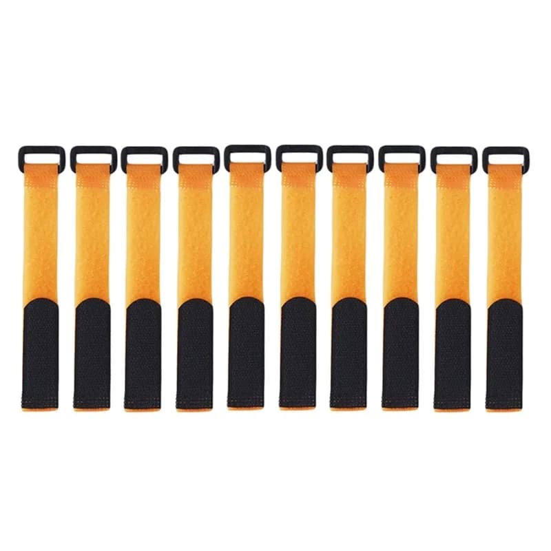 10 Pieces of Reusable Grips for Fishing Rod, Straps with Hook and Ring, Accessories for Fishing Boxes