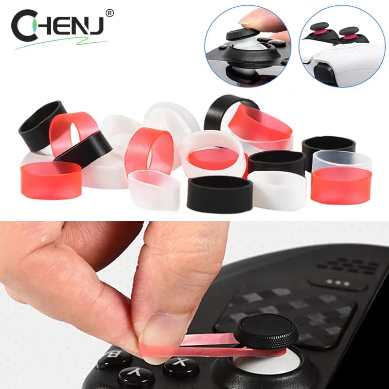 Anello protettivo elastico da 24 pezzi per Steam-Deck/PS5-/Switch- PRO Accessori per anello protettivo con copertura ad anello in silicone