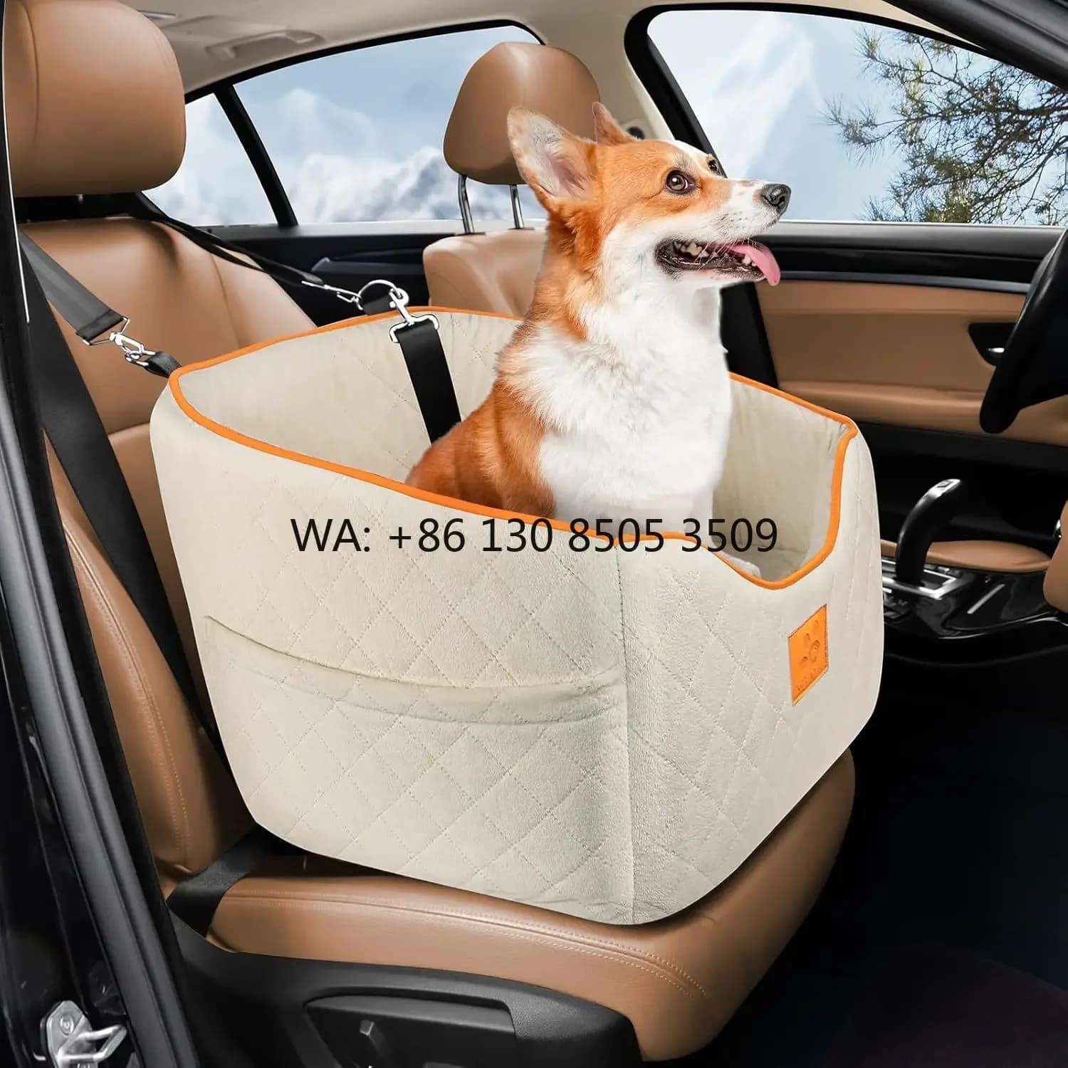 Outdoor Travel Height-increasing Washable Pet Beds cat Dog Mattress Dog Car Seat Bed for Car
