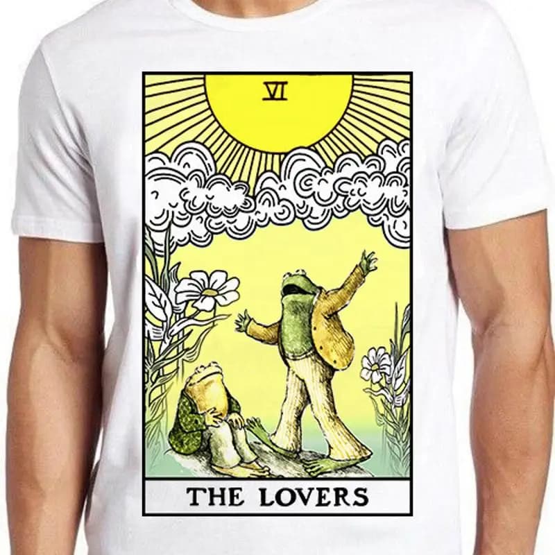 Maglietta regalo rana e rospo The Lovers Tarocchi divertente Meme Cool Cult Gift M798