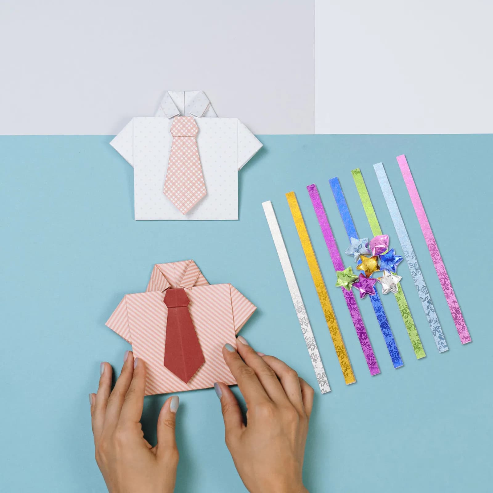 140pcs Origami Paper Strips Decorative Folding Paper Craft Diy Star Making Strips For Christmas Scrapbooking Lucky Star Crafts
