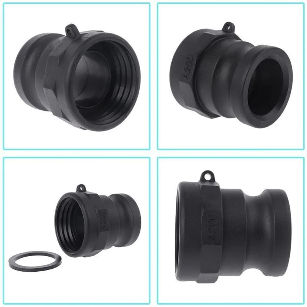Plastic IBC Tote Adapter 2 Inch Fine Thread A200 Tank Quick Connector Valve Fitting Garden Hose Pipe Coupling Attachment