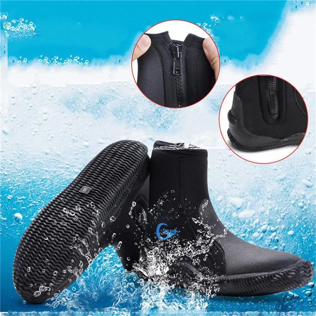 Professional Underwater Boots in 5mm Surf Swim Water Sports Canoe Kayak Boots Hot Boots Skirt Boots for Snorkeling