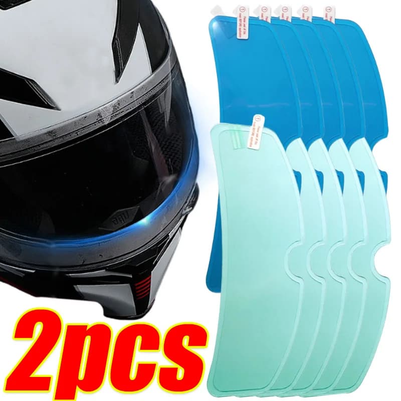 Anti-Fog Film Helmets Transparent Rainproof Universal Film Lens Nano-Coated Sticker Helmet Motorcycle Rainy Day Safety Riding