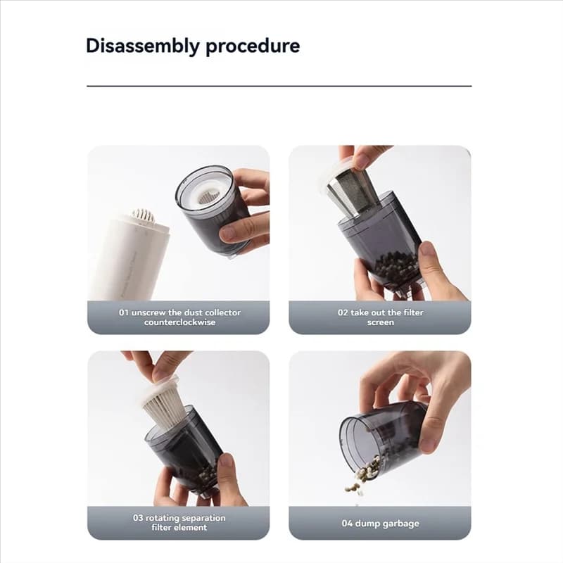 ABKJ-Smart Home Car Cleaning Machine USB ricaricabile per auto Home Pet Aspirapolvere portatile senza fili