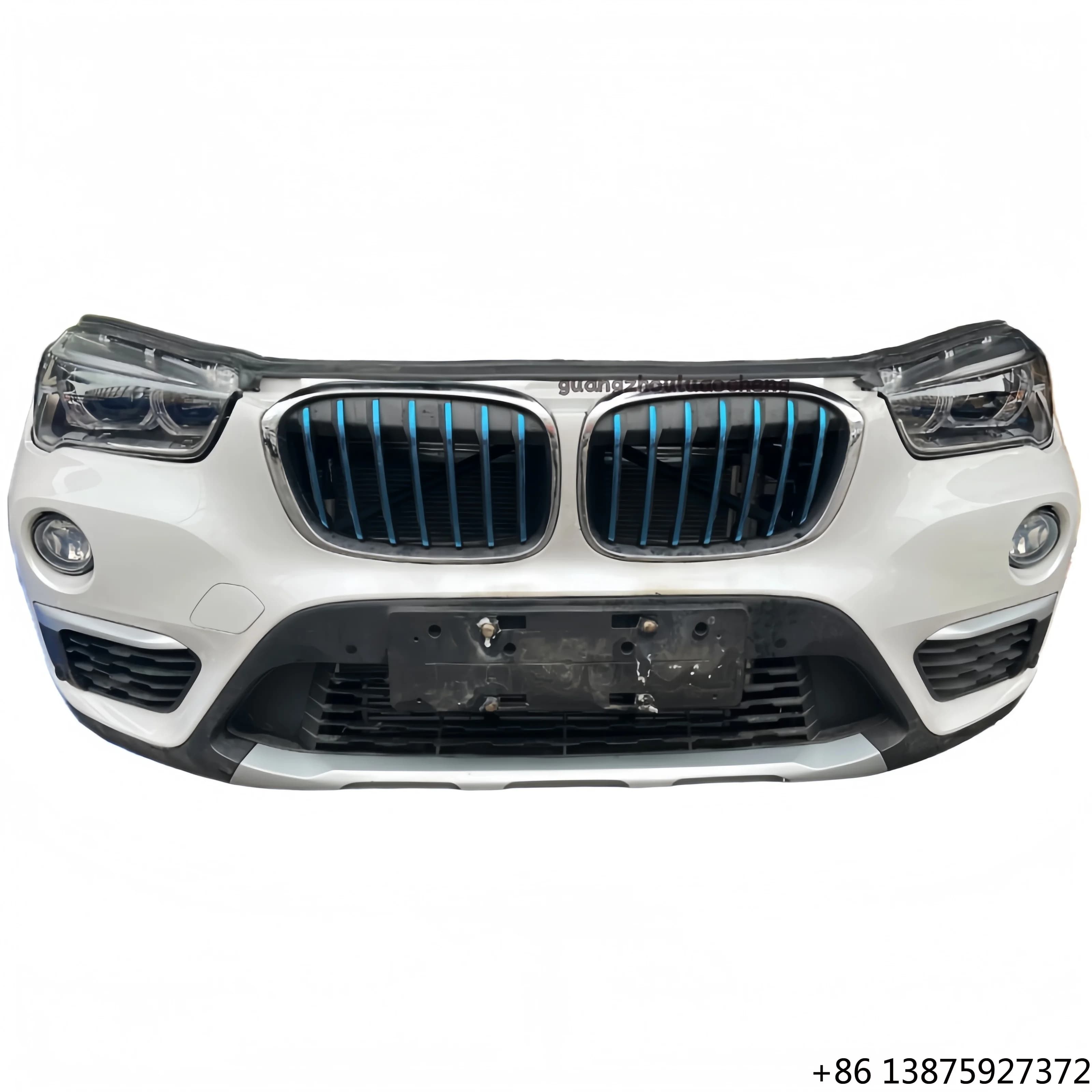 for X1 F48 F49 Front Bumper and Nose Assembly with Headlight Cooling System Grille