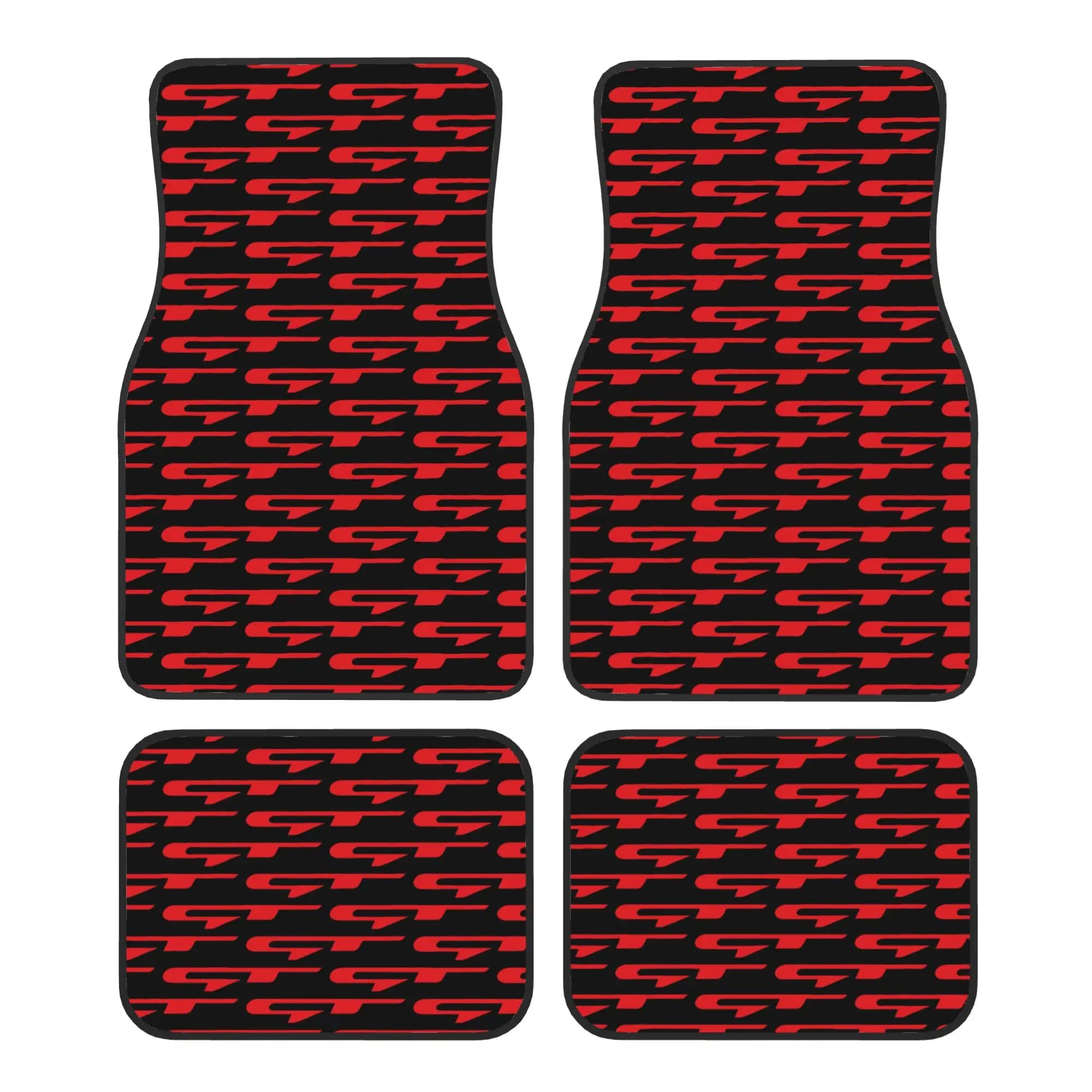 Crystal Velvet Car Floor Mats 4 Pcs Non-Slip Carpets Rugs GTS Line Universal Car Front Rear Carpets Foot Mats