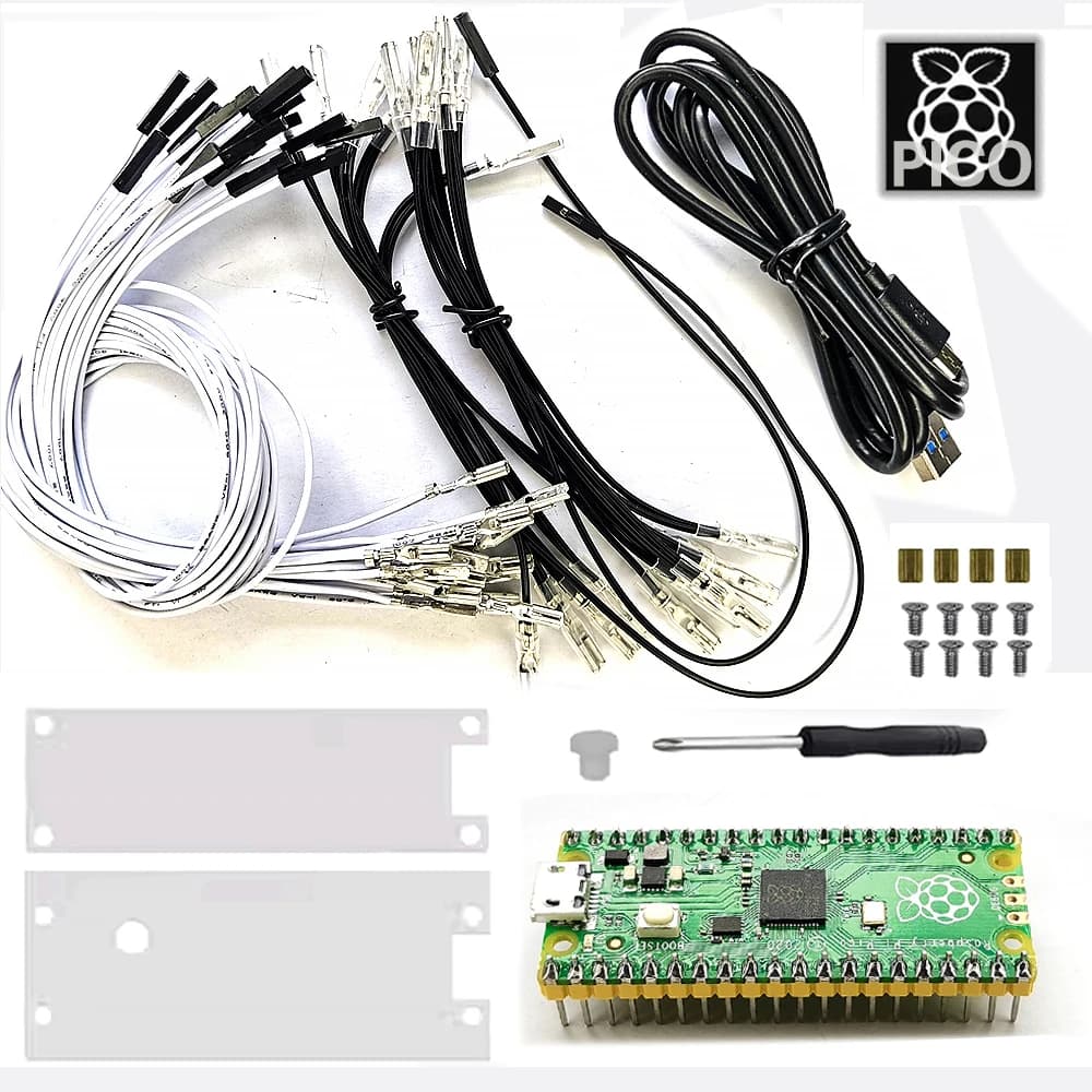 Raspberry Pi Dual Core Rp2040 module development card USB Pico Controller Hitbox Zero Delay Sanwa Arcade DIY with button cable