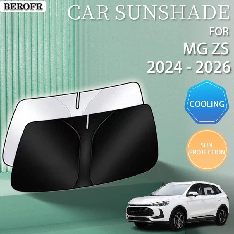 Car Sunshade For MG ZS Hybrid 2025 Luxury EV 2024 Accessories MGZS 2026 Front Windshield Vehicle Sun Visor Protector Interior 1X