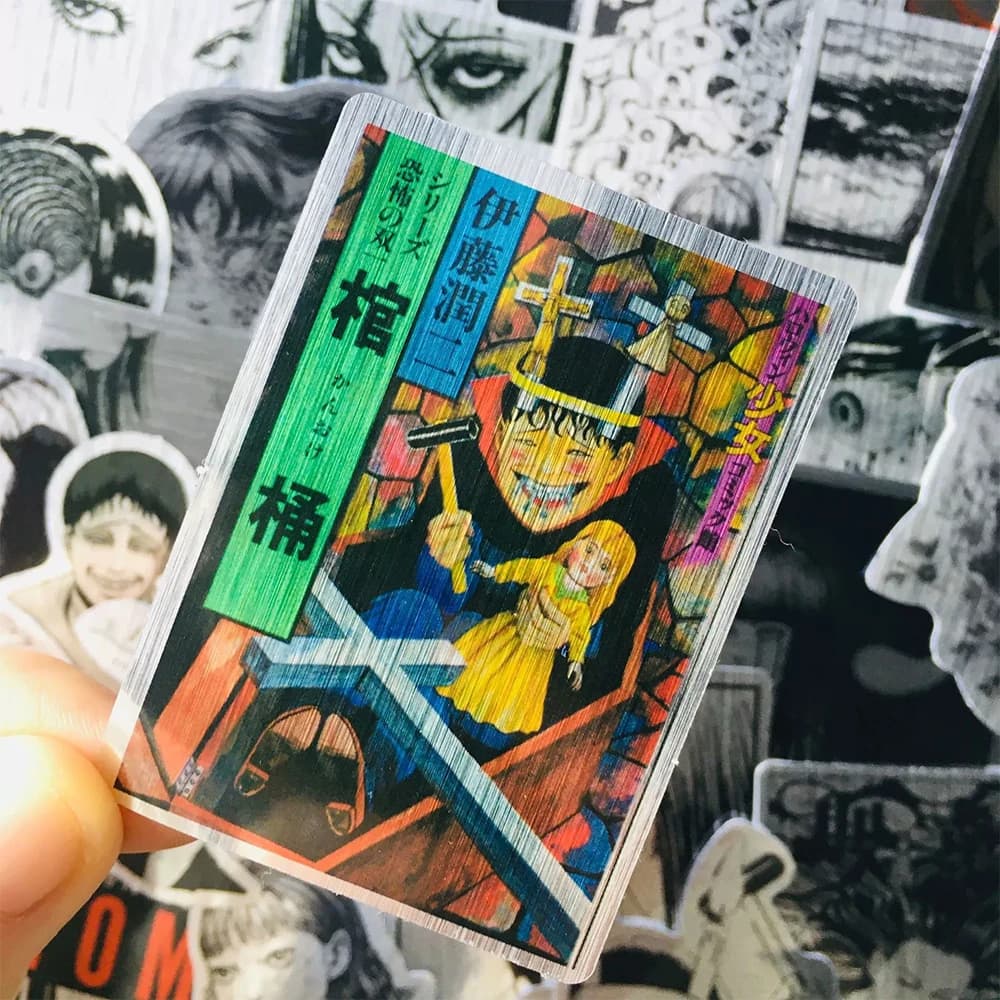10/30/50pcs Laser Tomie Graffiti Stickers Horror Anime Series Decals DIY Laptop Journal Notebook Cool DIY Sticker Toys