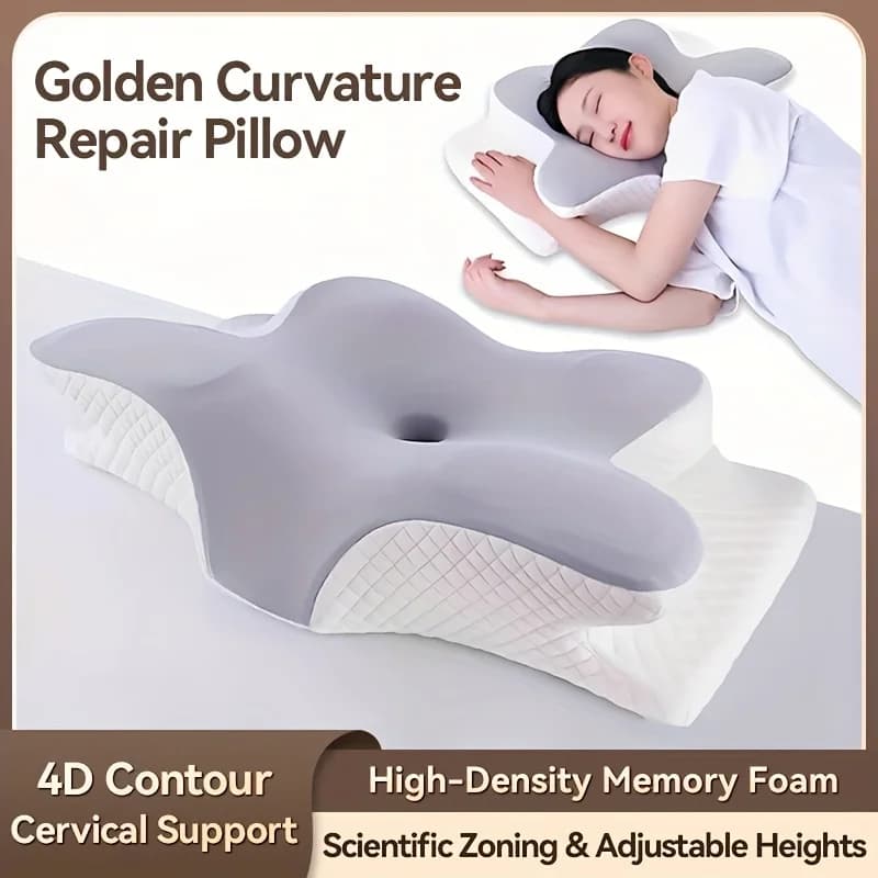 Cuscini in Memory Foam a Forma di Farfalla, Cuscino Cervicale Rilassante a Lento Ritorno, Cuscino Ortopedico per Alleviare il Dolore al Collo, Accessori per il Letto