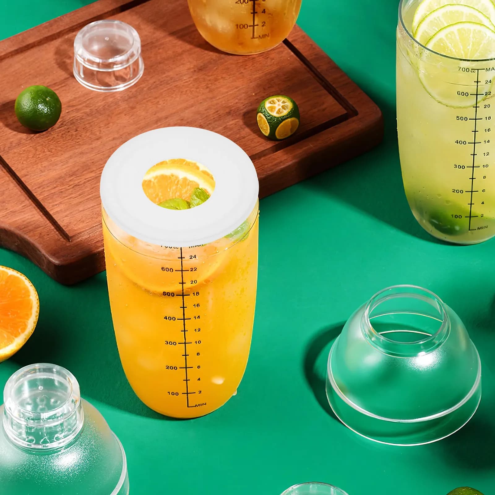 Reusable Silicone Shaker Lid Spill Proof Anti Splash Cup Cover Replacement for Cocktail Lemon Tea Milk Tea