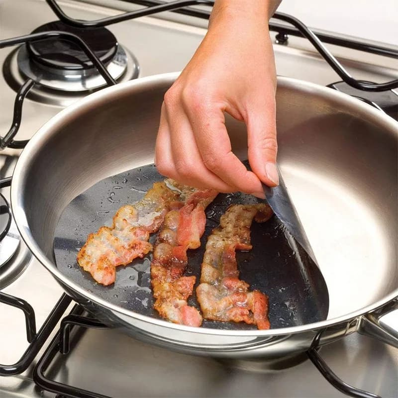 4pcs Non Stick Frying Pan Mat Heat Resistant Washable Reusable Pan Liner For Indoor Outdoor Cooking Kitchen Tool