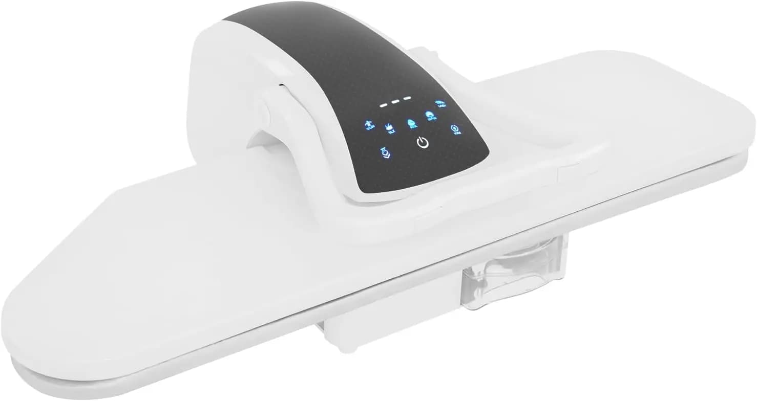 36-Inch Large Steam Press for Clothes and Bed Sheets, Commercial and Home Use Professional Iron Pressing Machine, Intelligent Steam Iron for Wrinkle Removal (White)