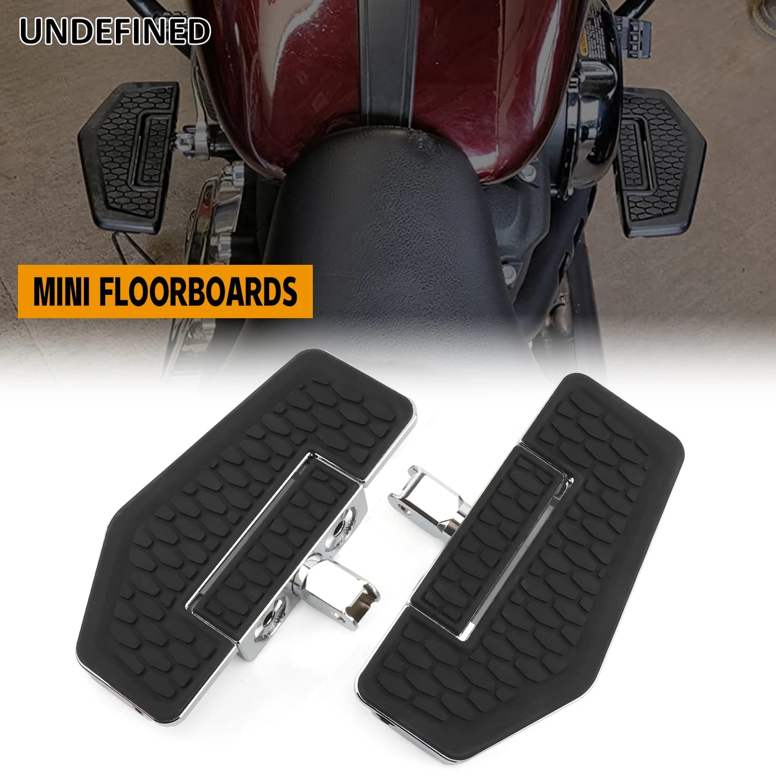 Moto anteriore pedane Mini pedane poggiapiedi pedali per Honda VF1100S V65 Sabre VF750CD Magna Deluxe VTX1800C VTX1800F