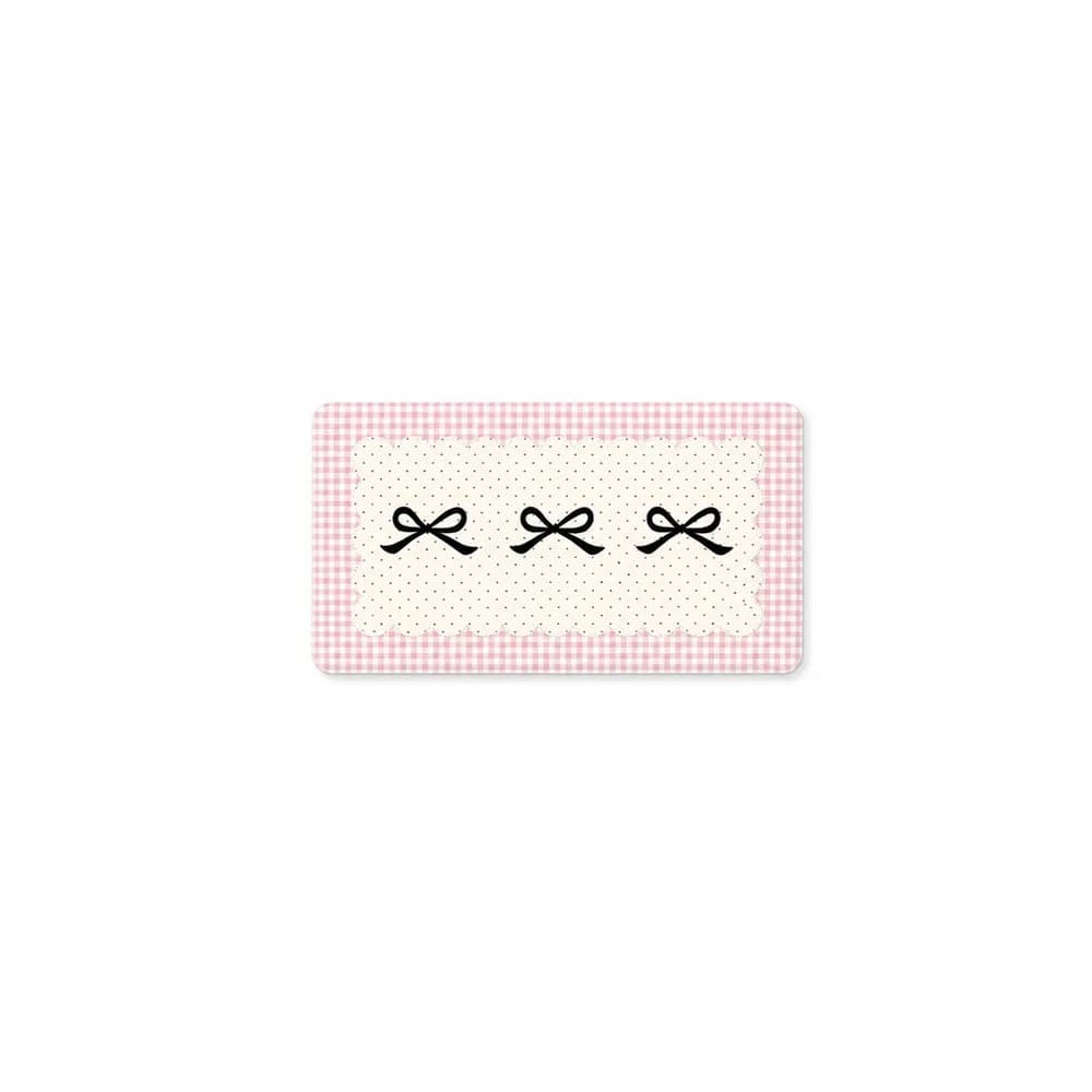 New Bow Print Mouse Pad PU Leather Non Slip Gaming Mousepad Computer Mousepad Laptop Keyboard