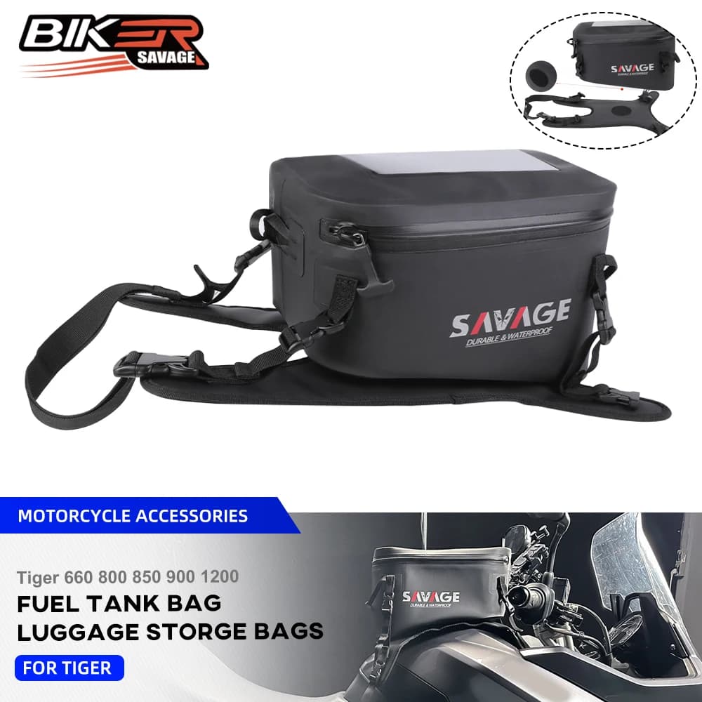 Per Tiger 900 2025 Borsa da serbatoio Bagagli TIGER 850 Sport 900 GT PRO Rally Navigazione Tanklock Borsa Borsa degli attrezzi impermeabile Accessori