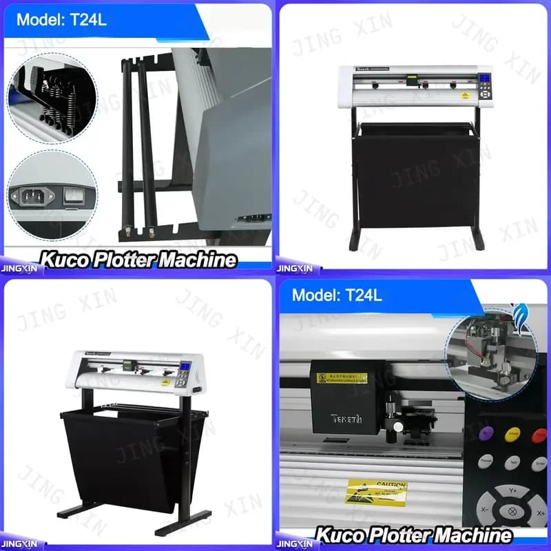 Custom for T-24L Portable Electric Cutting Machine 24 Inch Vinyl Cutter Plotter for Sticker T-Shirt Scrapbooking Craft Tool
