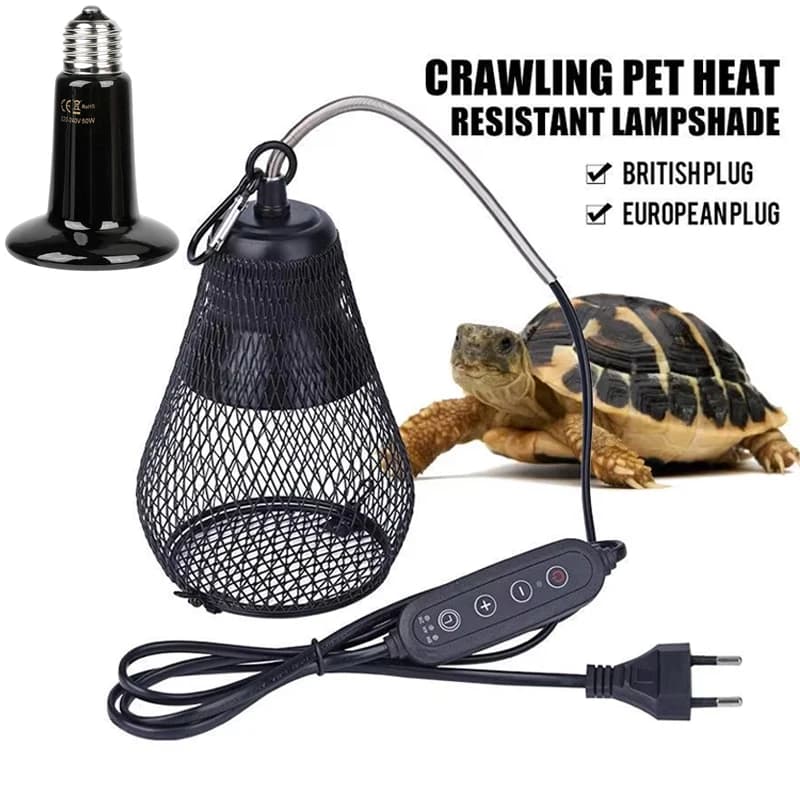 Heat lamp shade for reptiles Protection heater for domestic animals Heat lamp timerable heat lamp Preservation anti-coating Heat lamp in infrared ceramic lizard Turtle
