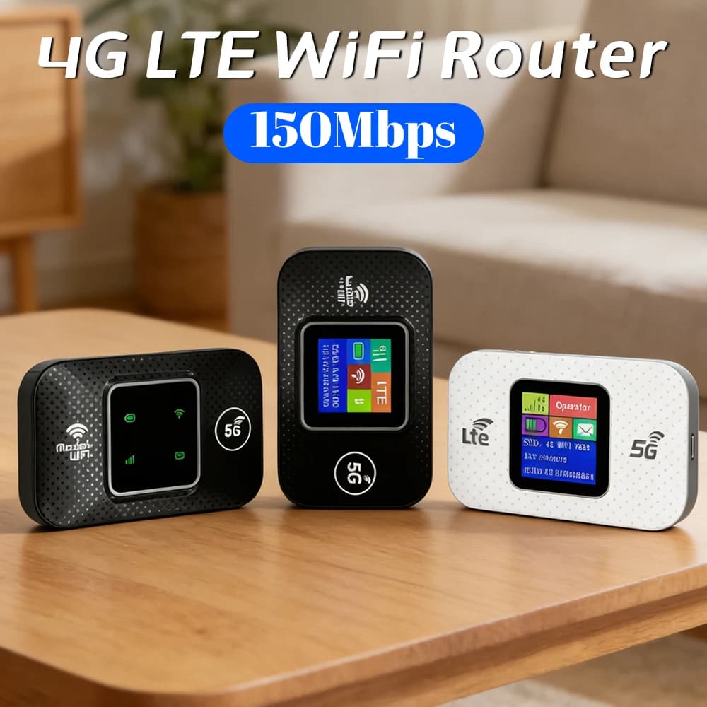 Router WiFi Wireless 4G LTE, Router WiFi Intelligente, Hotspot WiFi Portatile, Plug & Play, Banda Larga Mobile per Auto e Casa