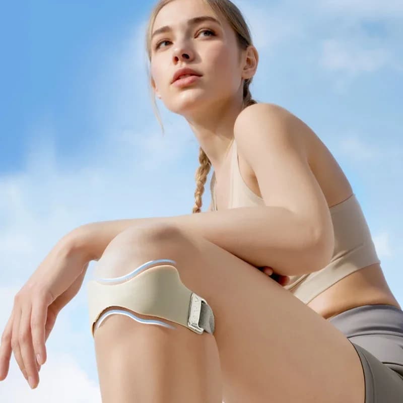 Adjustable Silicone Rotary Belt Brace Knee Support Protection for Running and Cycling Knee Protective Belt