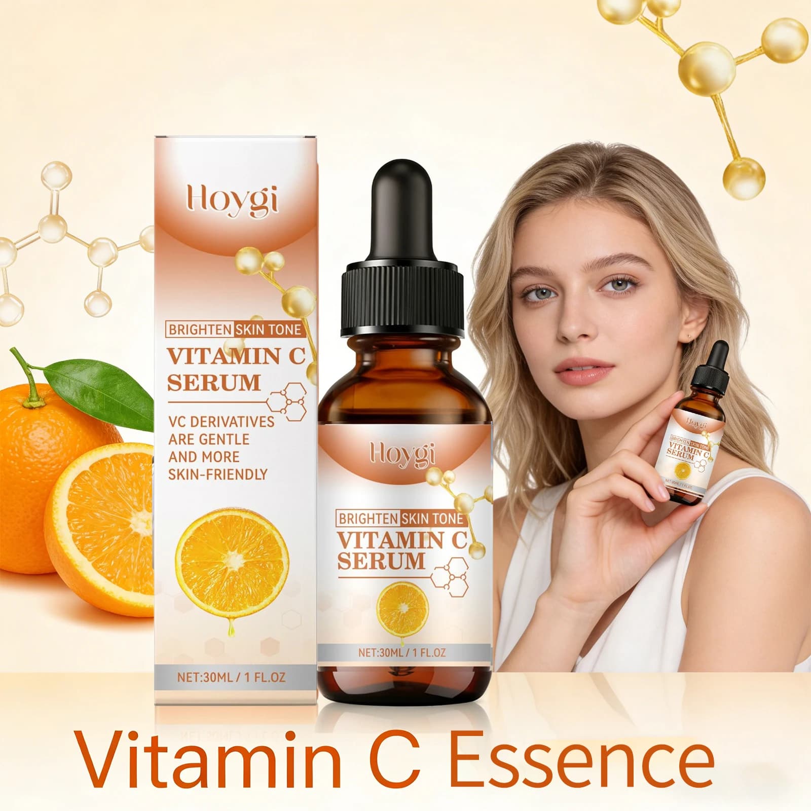 Vitamin C Serum for Face Brightening Skin Tone Improve Dullness Reduce Melanin Moisturizing Nourishing Whitening Essence