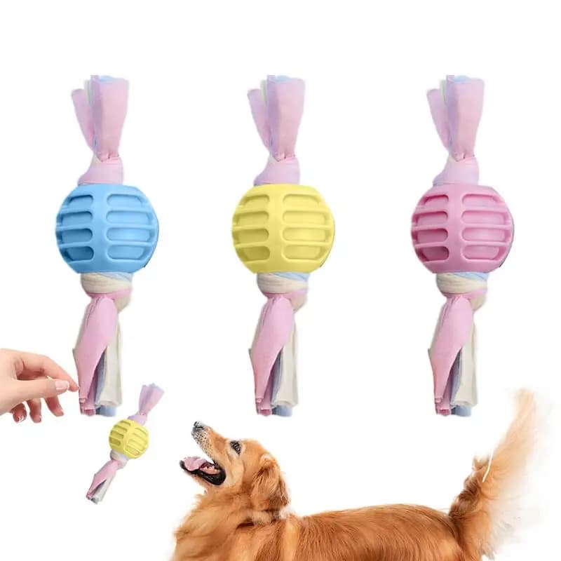 Giocattolo da masticare per cuccioli 3 pezzi giocattoli da masticare per cani per la dentizione giocattolo interattivo per la pulizia dei denti del cane per l'addestramento e la pulizia dei denti