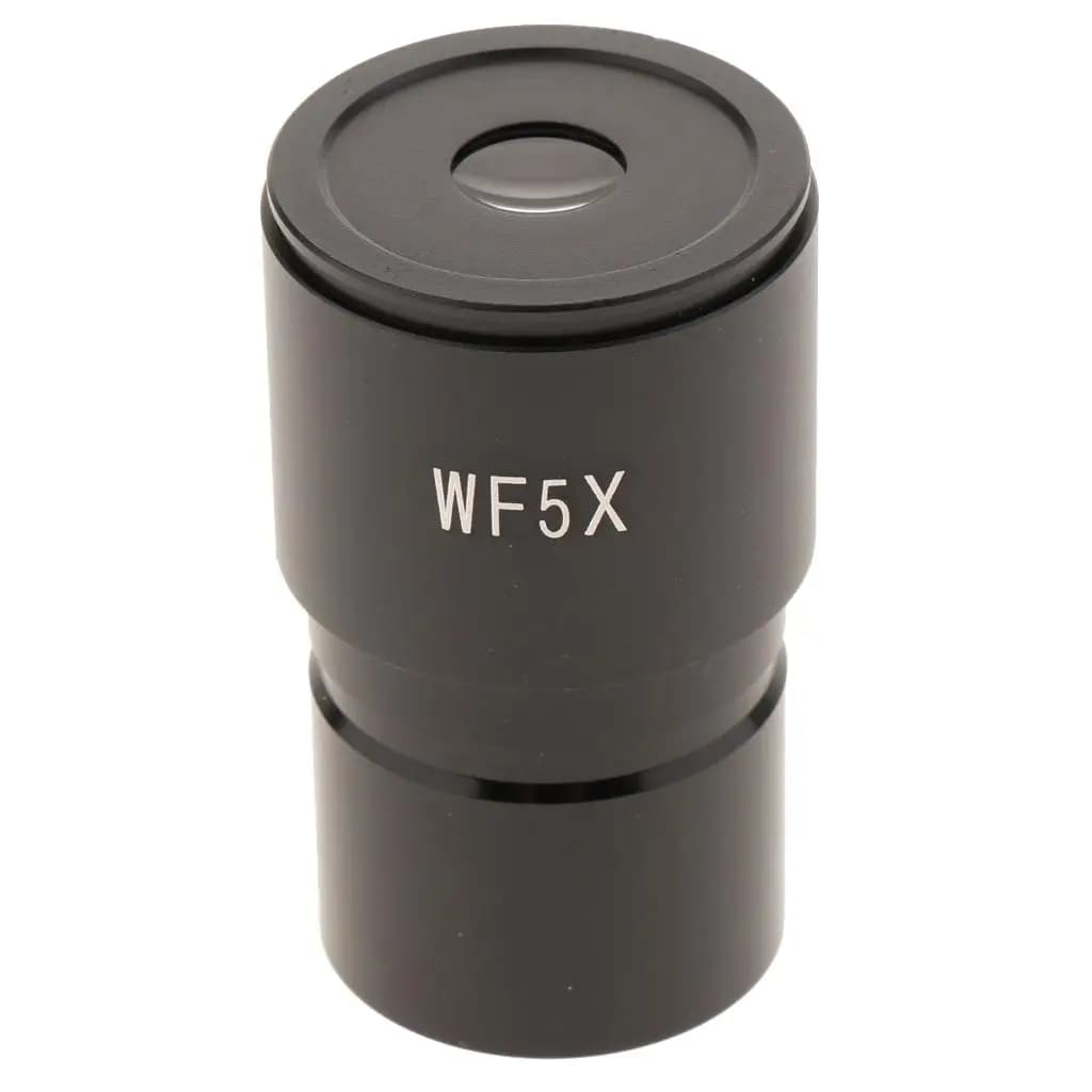 Oculare per Microscopio Biologico WF5X 5X Lente Oculare a Campo Largo in Metallo 30mm per Attrezzature da Laboratorio