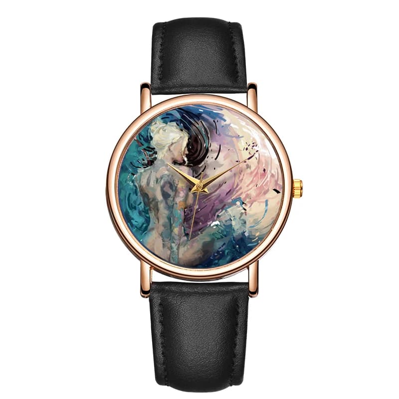 Women's Light Quartz Wrist Watch Fashion Diving Mirror Watch Casual Simple Tempering High Quality