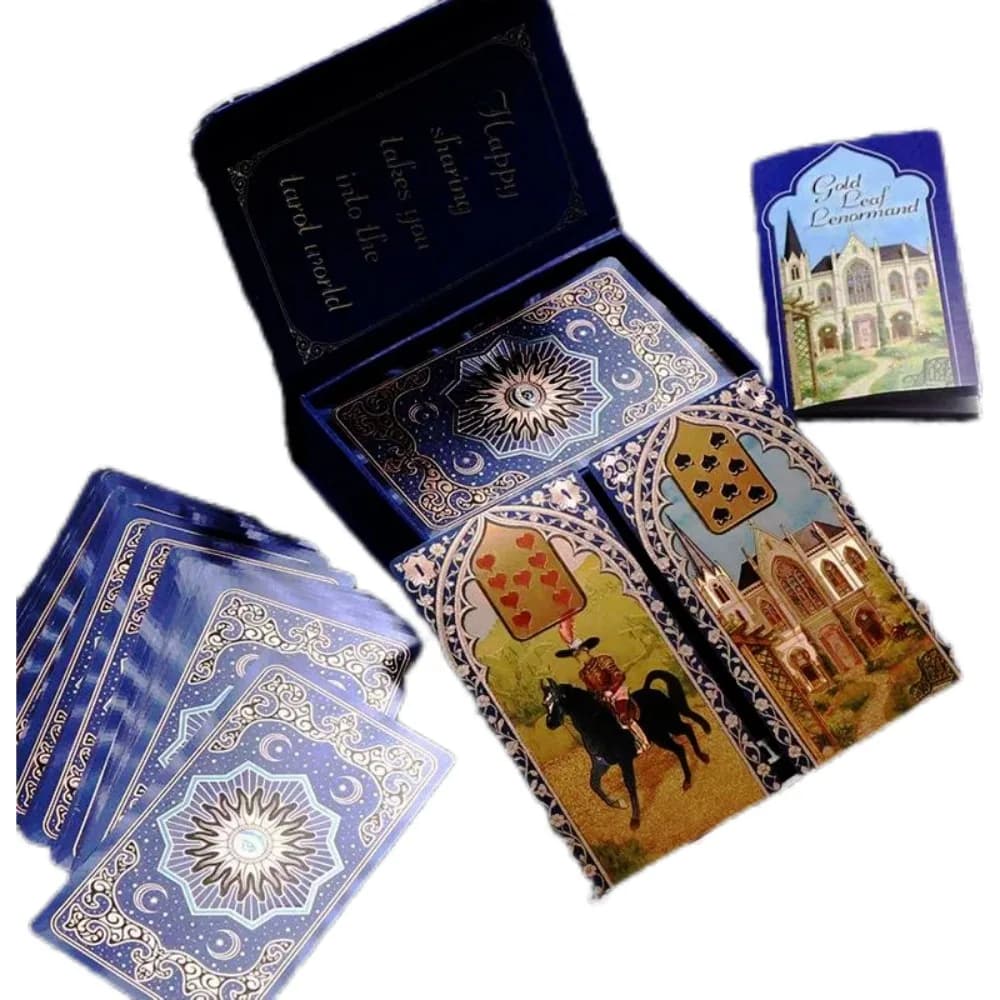 Carte Oracolo Rana George Lenormand 40 Pezzi Carte Impermeabili in PET 12*7cm per Divinazione e Previsione del Futuro