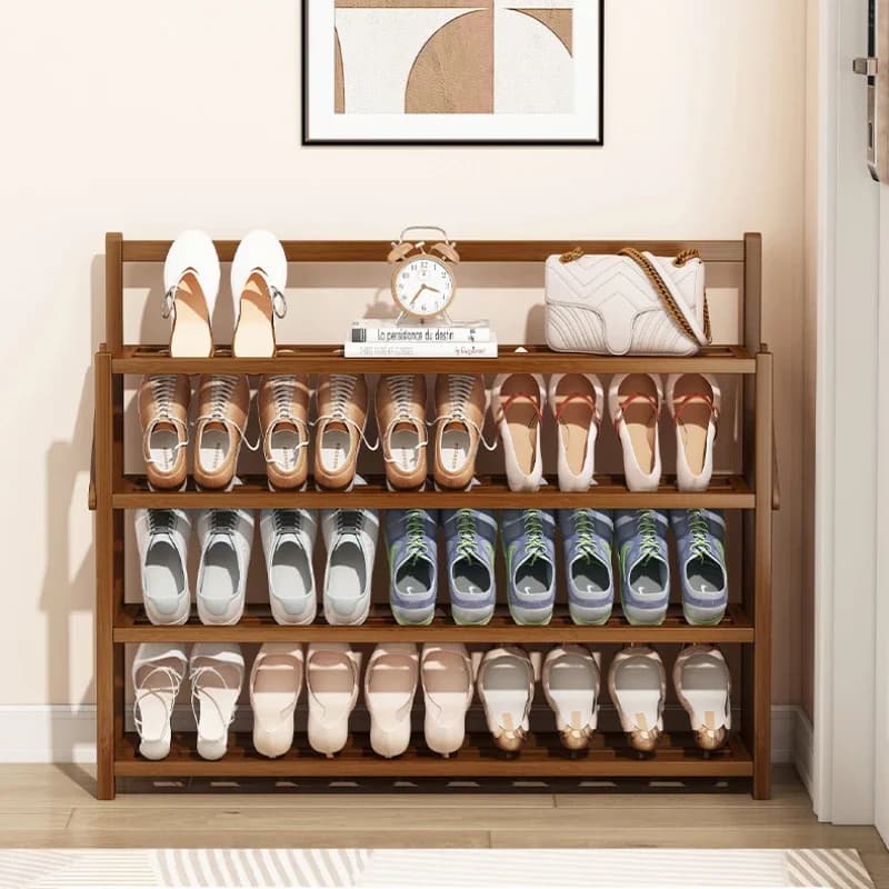Scarpiera semplice per la casa Scarpiera multistrato inclinata Porta d'ingresso Soggiorno 17 cm Sottile Accessori per mobili per la casa