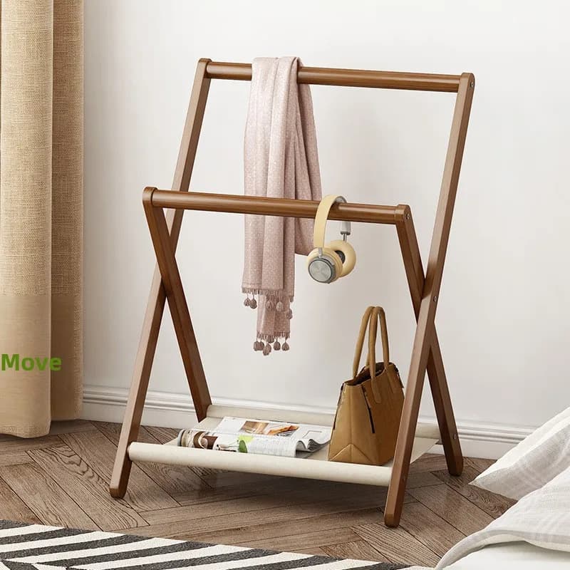 Appendiabiti Pieghevole Compatto da Appendere Sopra la Porta, Comodino per Camera da Letto, Leggero, Non in Legno, Salvaspazio, Organizzatore per Vestiti