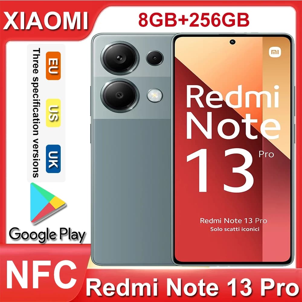 XIAOMI Note 13 Pro con funzione NFC, risoluzione 2712×1220, 5160mAh, batteria a lunga durata [Specifiche EU/US/UK]