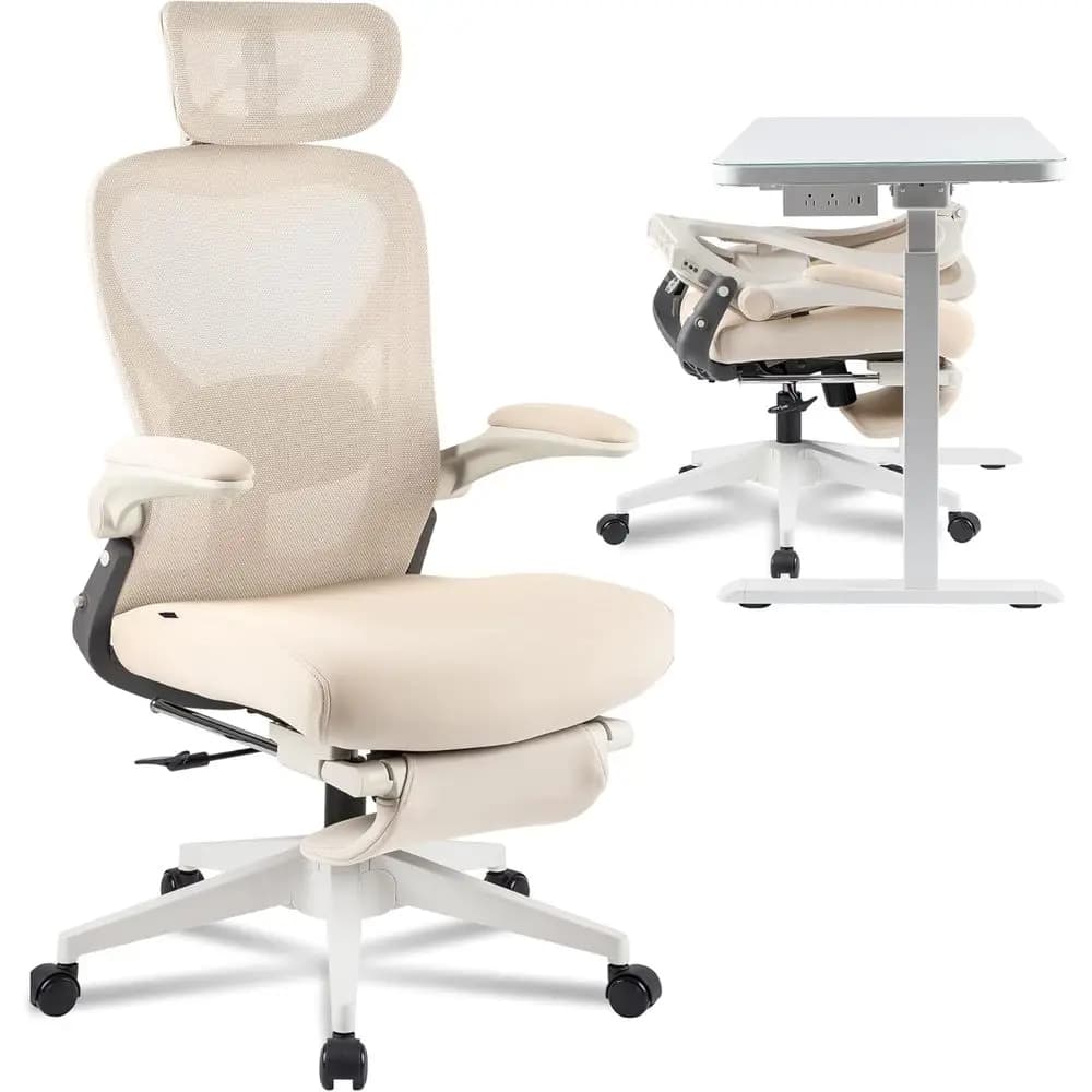 Sedia da Ufficio Ergonomica per Spazi Ristretti con Supporto Lombare, Braccioli Regolabili, Braccioli 3D, Adatta per Lavoro da Scrivania o Gaming