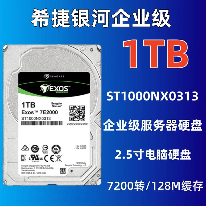 Adatto per Seagate Galaxy ST1000NX0313, disco rigido da 2,5 pollici di classe enterprise da 1 TB per server, array di archiviazione NAS