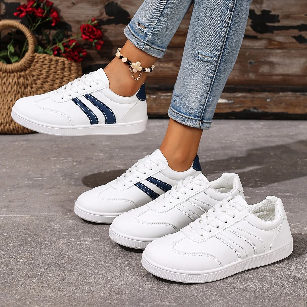 *Fashionable New Round Toe Elegant Running Casual Shoes for Women's Spring Autumn Hot Selling Sexy/Comfortable Flat Sports Shoes