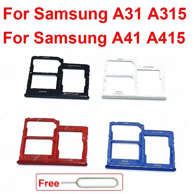 Per Samsung A31 A315 A315F A315G A315N A41 A415 A415F Lettore di schede SIM Socket Holder Adattatore Vassoio scheda SIM Parte di ricambio