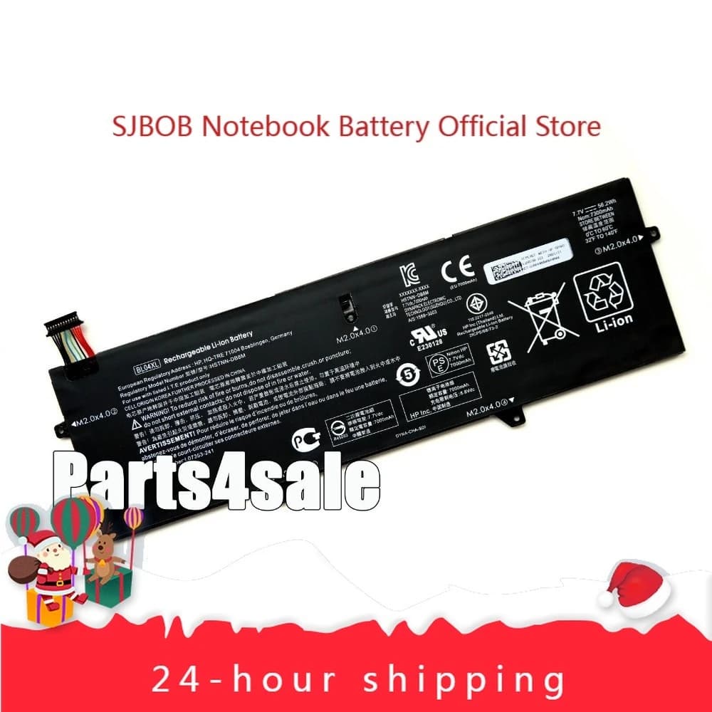 Batteria originale BL04XL per batteria portatile HP EliteBook x360 1040 G5 G6 HSTNN-UB7N L07041-855
