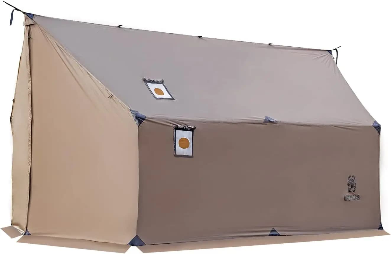Tenda Spaziosa con Foro per Stufa per Campeggio Invernale, Riparo Impermeabile per Amaca, Leggera e Resistente