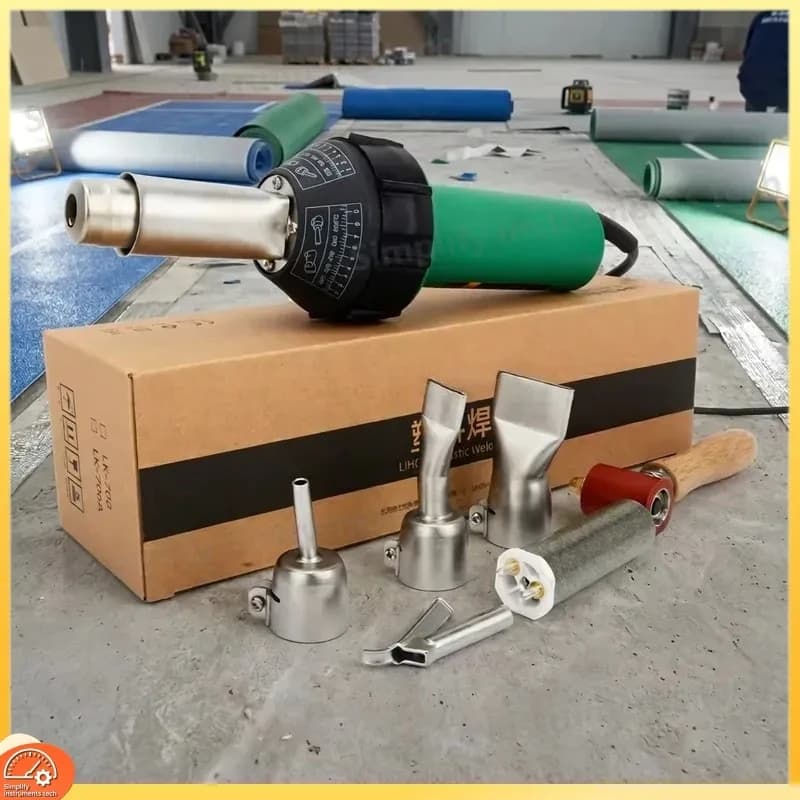 LK-708-S1 Hot Air Plastic Welding Gun 50-650C PVC Vinyl Floor Welder Heat Torch for Flooring Installation Repair