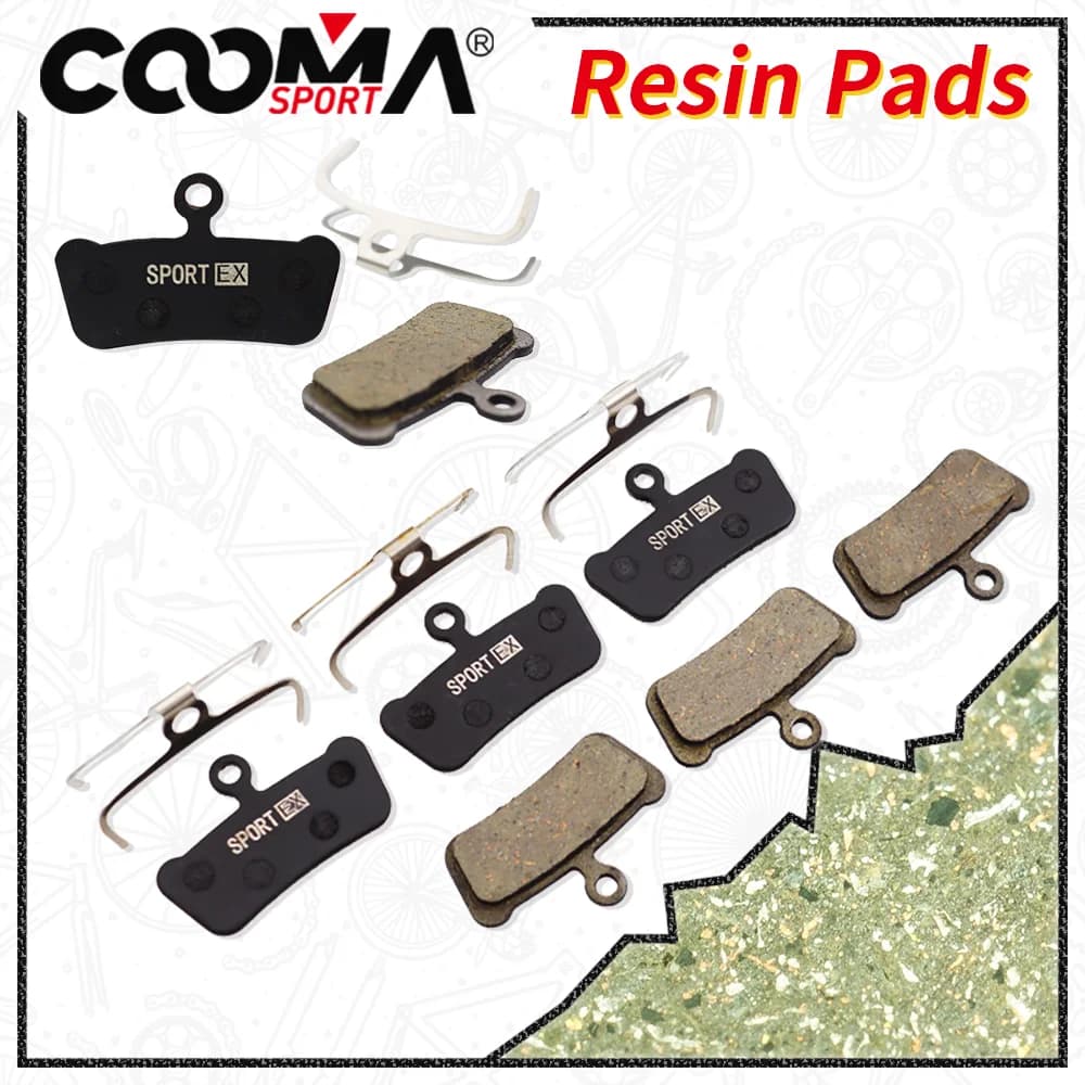 4 paia di pastiglie freno a disco per bicicletta per guida SRAM Ultimate, RSC, RS, R, Avid Trial 4 pinze, resina Sport EX