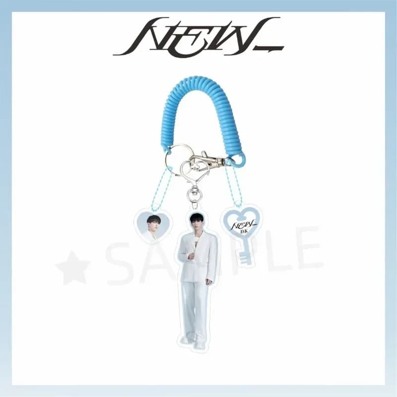SEVENTEENED Brand New Stylish Acrylic Keychain with Durable Elastic Rope Decorative Bag Charm Hanging for Handbag Backpack Key