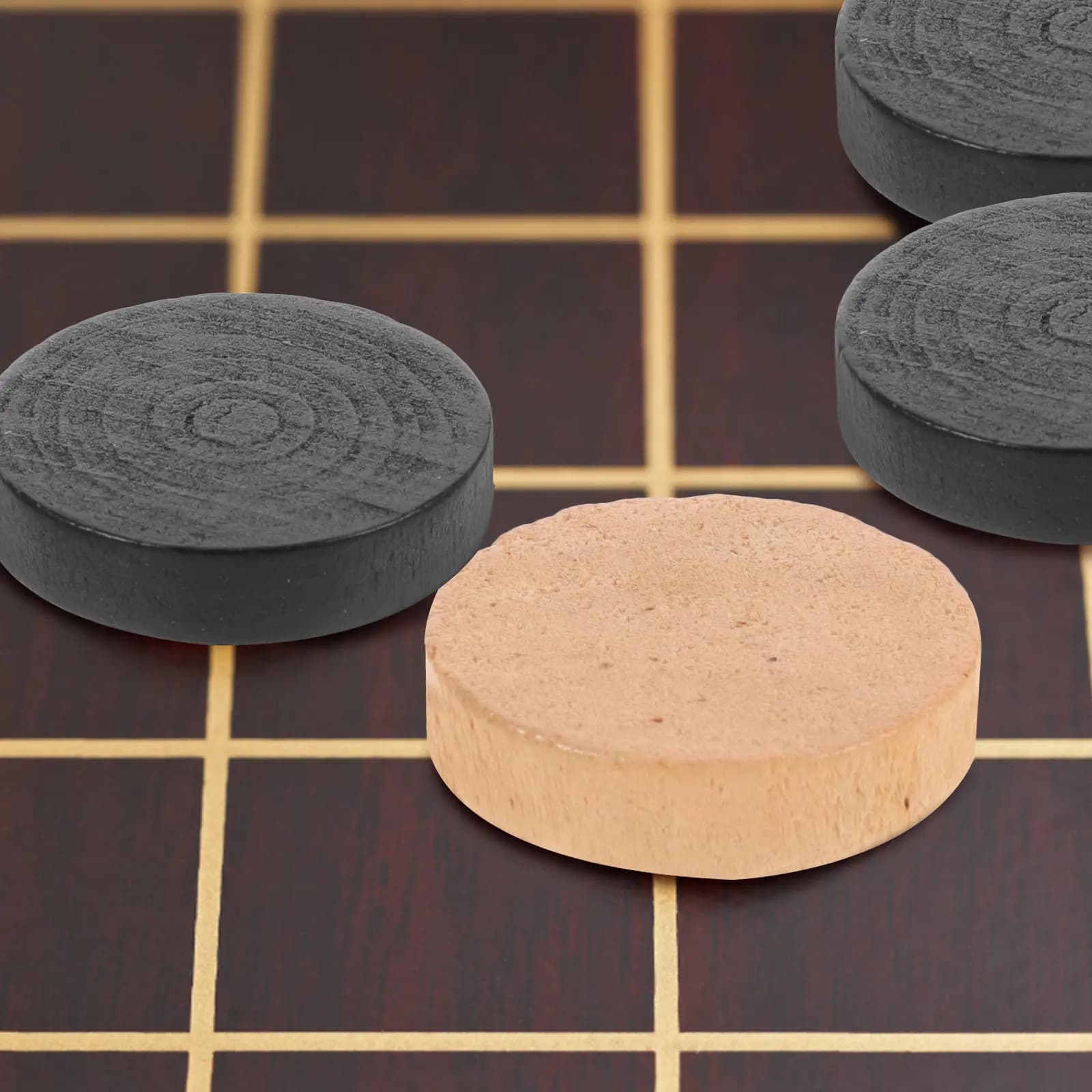 Set Premium di Pezzi in Legno per Backgammon, Dadi Rotondi e Lisci per Giochi da Tavolo, Accessori di Ricambio per Backgammon
