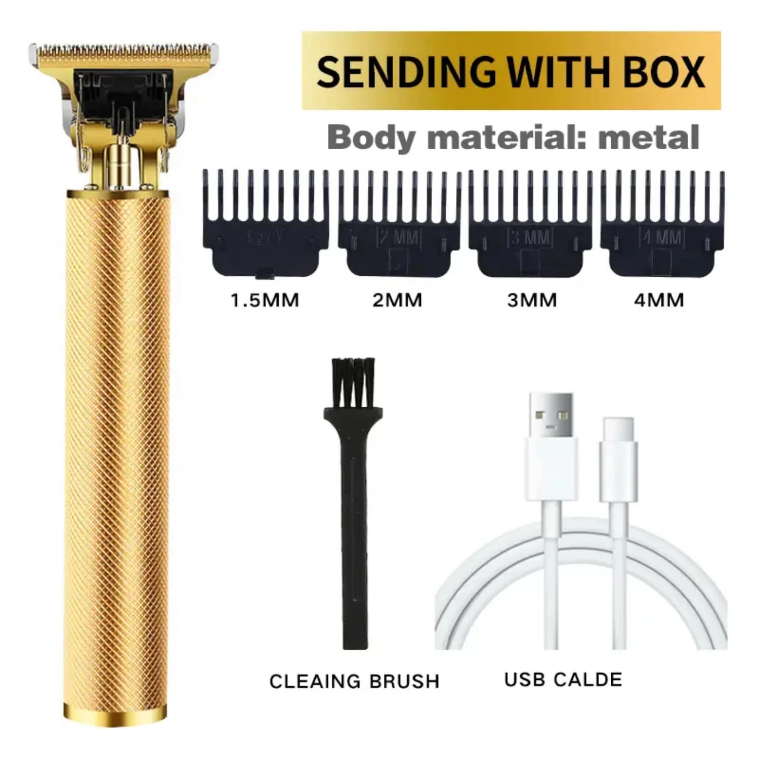 Professional Tri Beard USB rechargeable T9 - Trimmer for new man's shaver, from barber