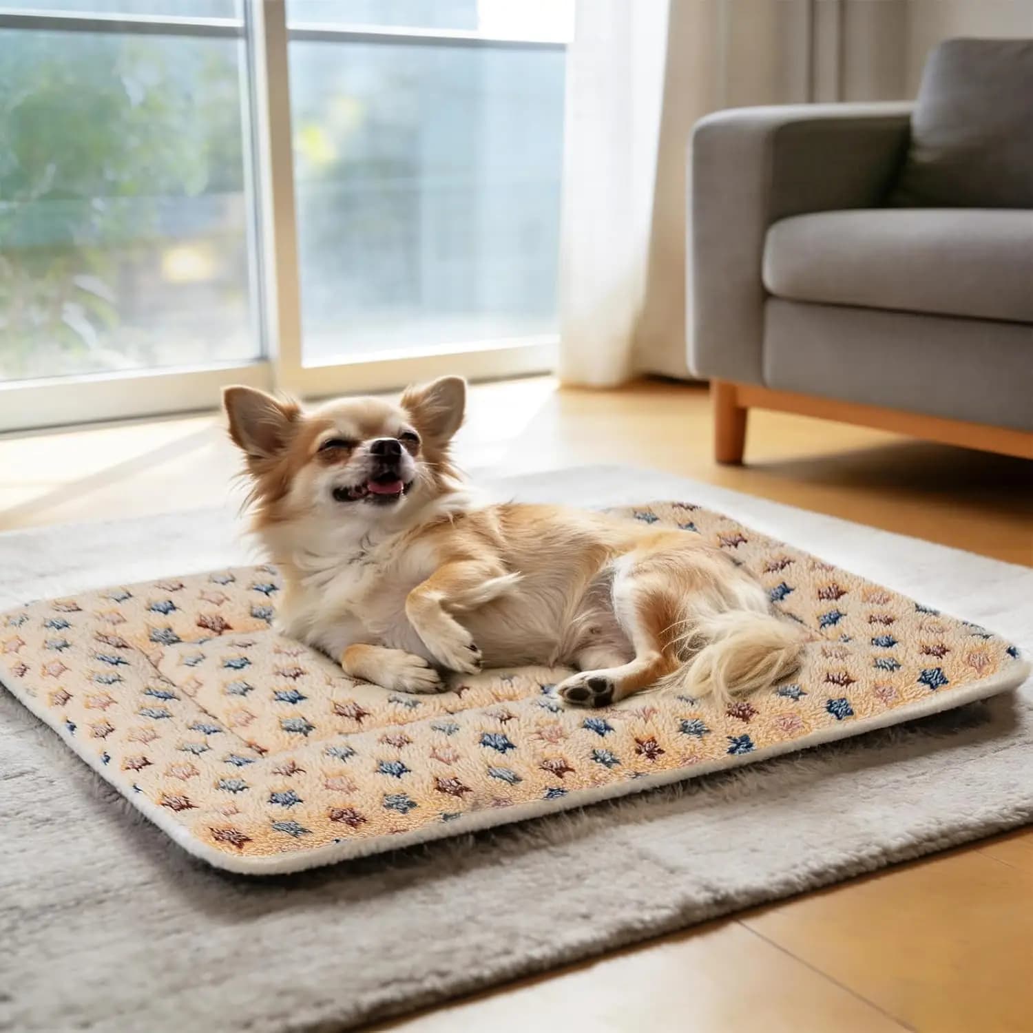 Tappetino Impermeabile per Porcellini d'India, Letto per Porcellini d'India, Rivestimento Morbido per Gabbie, Tappetino per Conigli e Cani, Tappetino Reversibile Accogliente per Gatti, Tappetino Assorbente per Animali