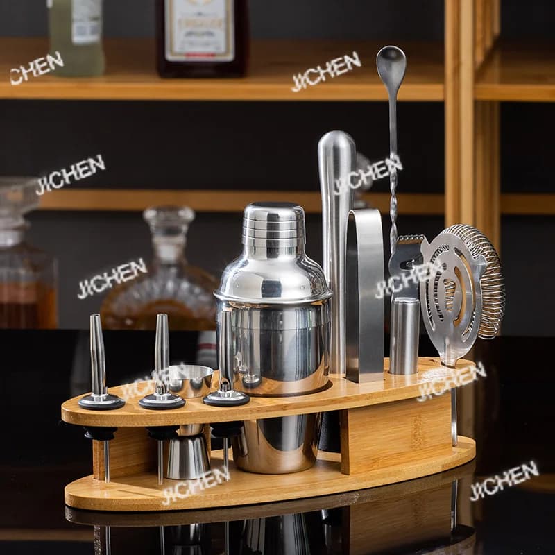 Set Shaker per Cocktail in Acciaio Inox, Strumento da Barman, Modello Snow Cup