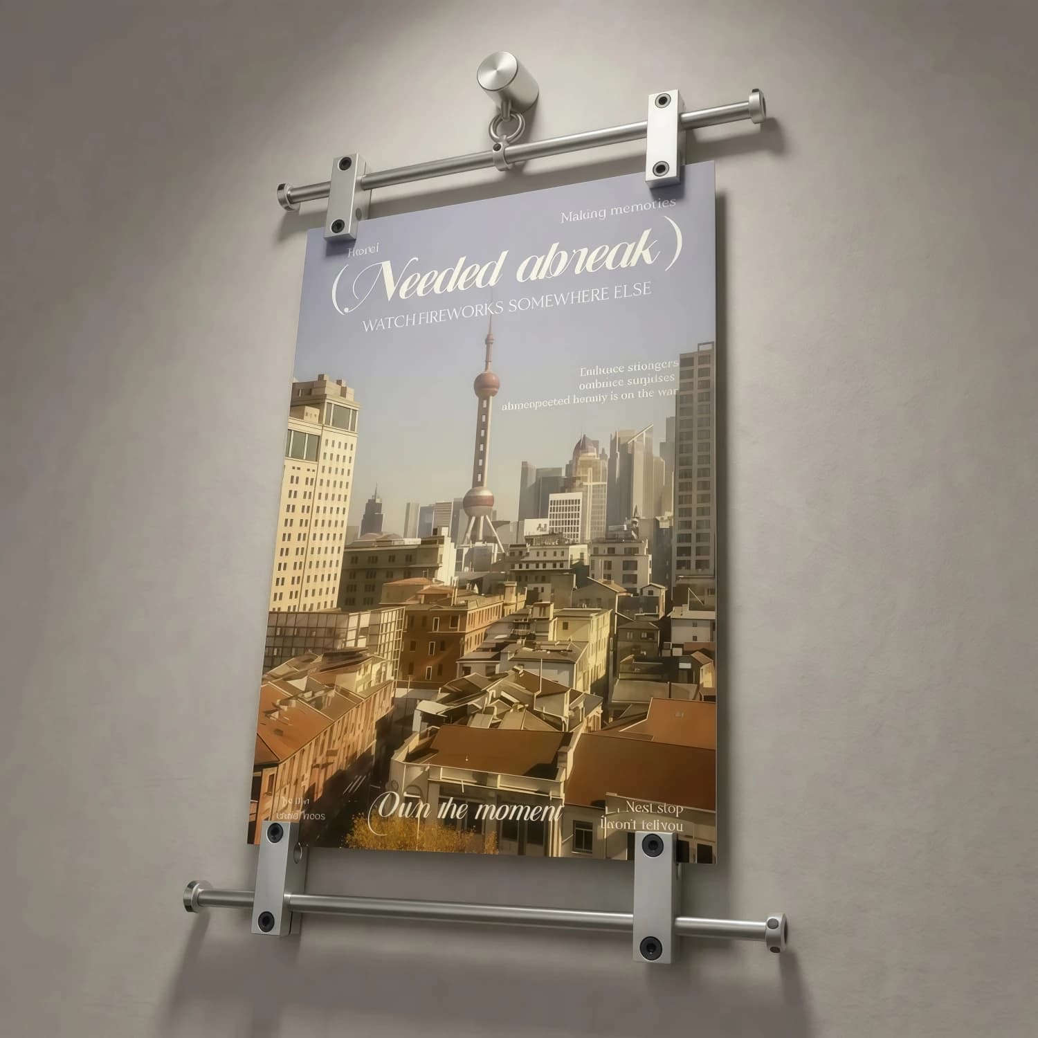Poster holder, photo clip, and picture frame—suitable for wall decoration. Fits A4 size; installation tools included.